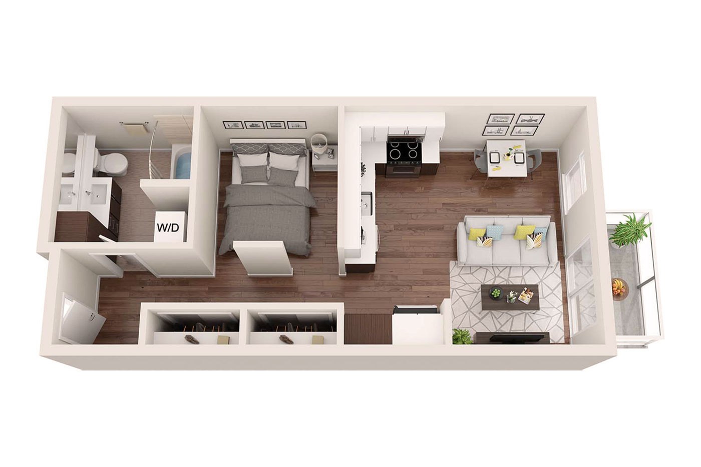 Plan Image: 0.2 - One Bedroom Open