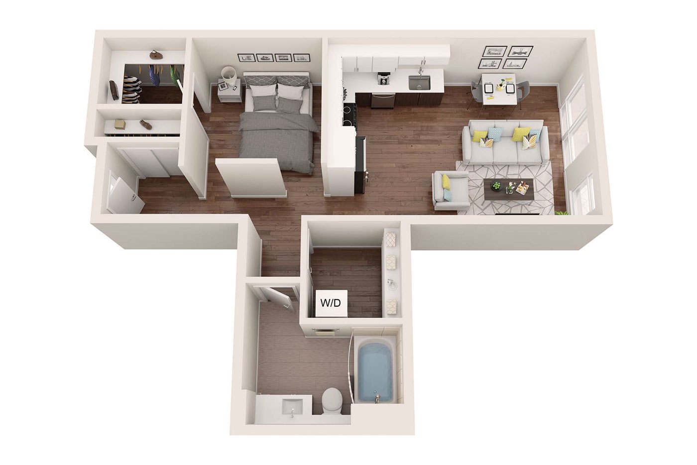 Plan Image: 0.4 - One Bedroom Open
