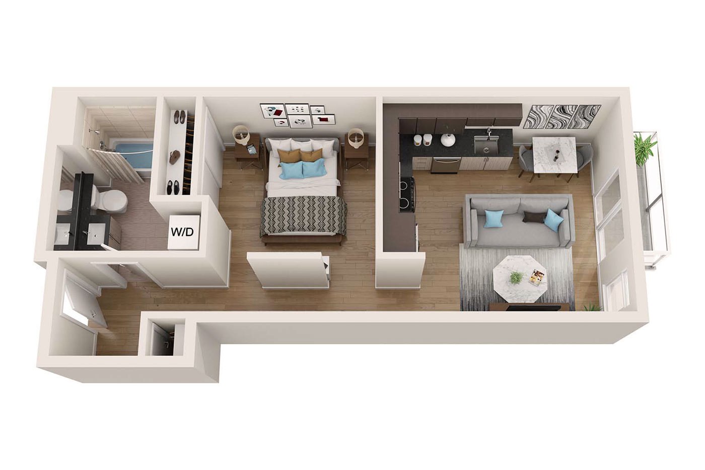 Plan Image: 0.5 - One Bedroom Open
