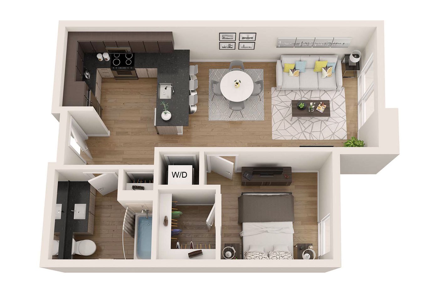 Plan Image: 1.6 - One Bedroom