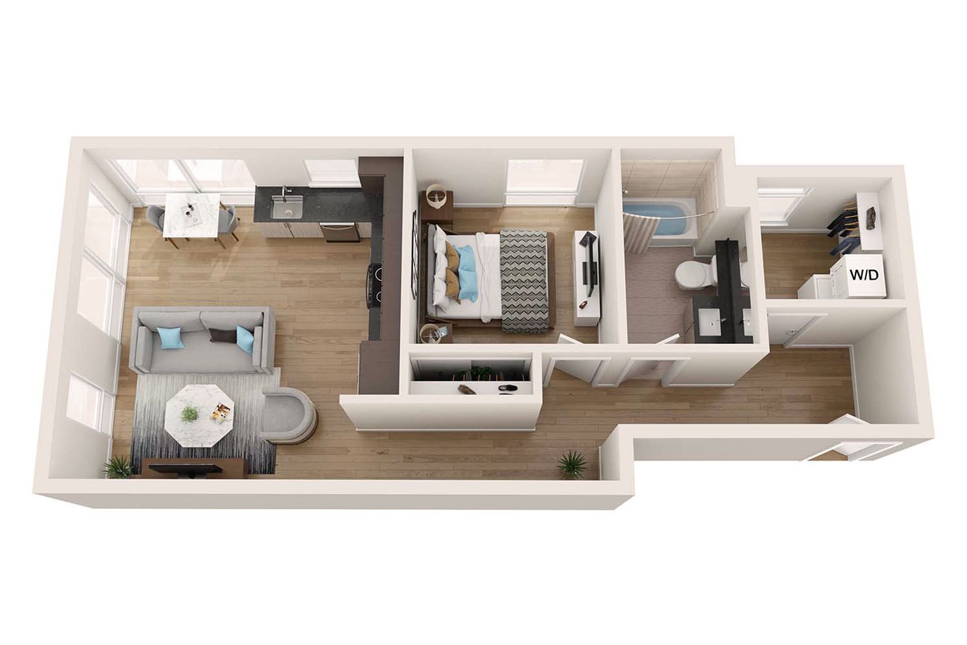 Plan Image: 1.9 - One Bedroom