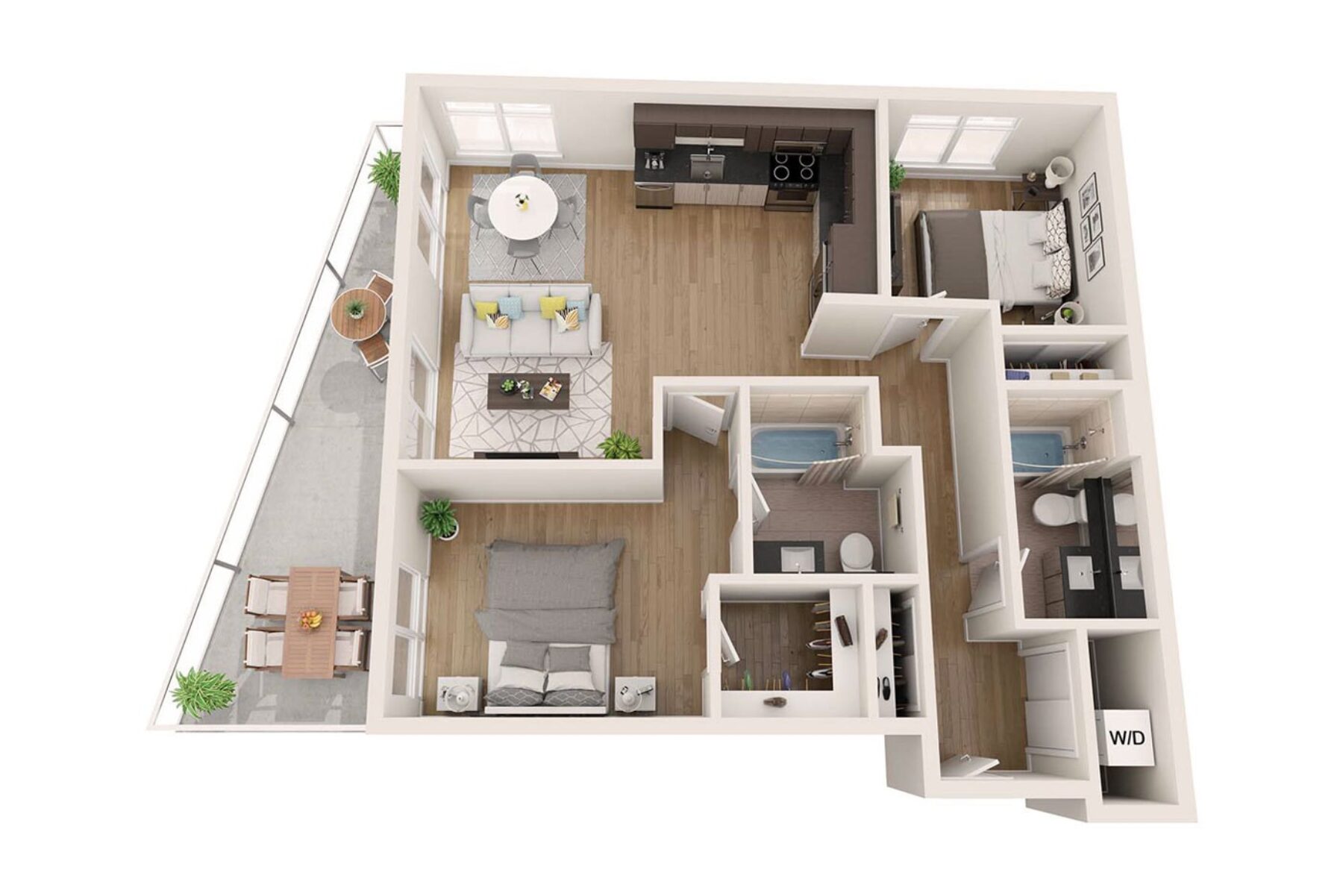 Plan Image: 2.5 - Two Bedroom w/ Private Deck