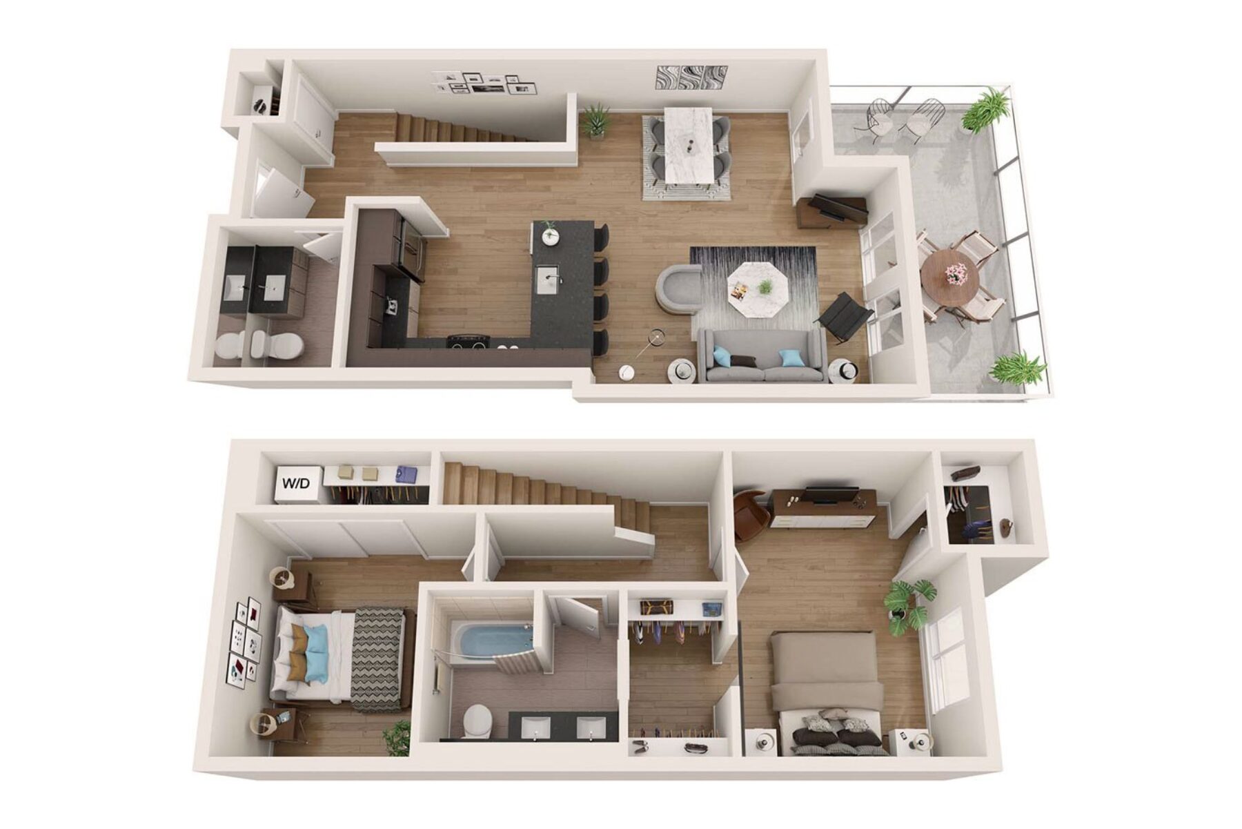 Plan Image: TH.3 - Two Bedroom Townhome w/ Private Entry