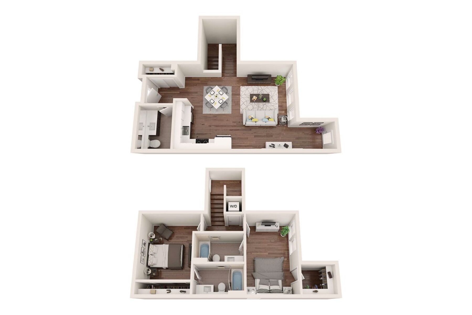 Plan Image: TH.4 - Two Bedroom Townhome w/ Patio