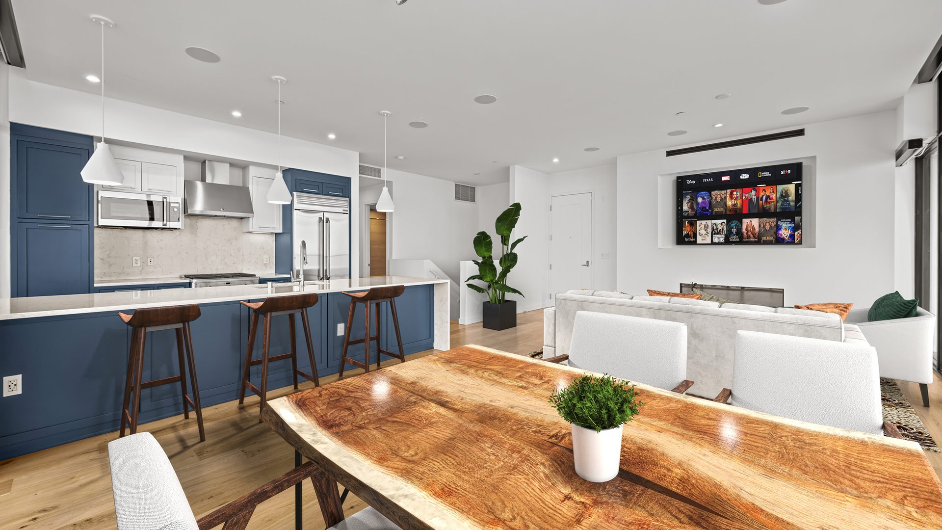 ALX Penthouse 2 Kitchen View 1 Staged web