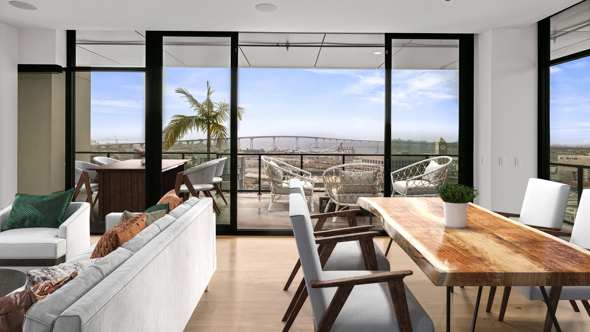 ALX Penthouse 2 Living Room View 4 Staged Web