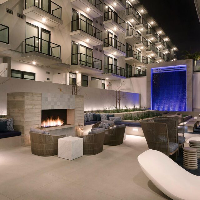 0724 ALX san diego 1st floor outdoor lounge evening view 1