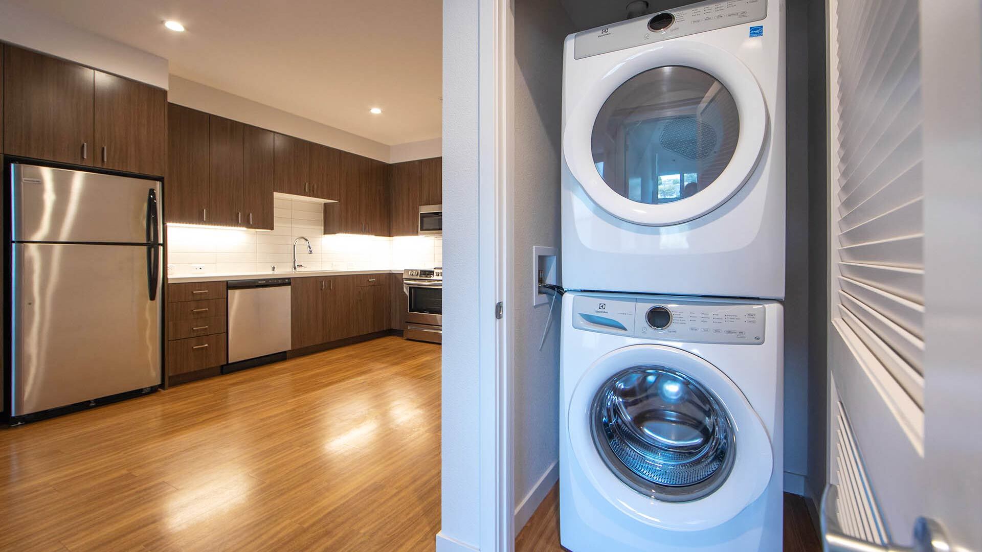 Aperture B1 laundry kitchen view 1