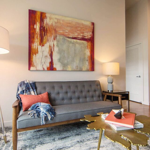 Aperture C1 model unit livingroom view 2