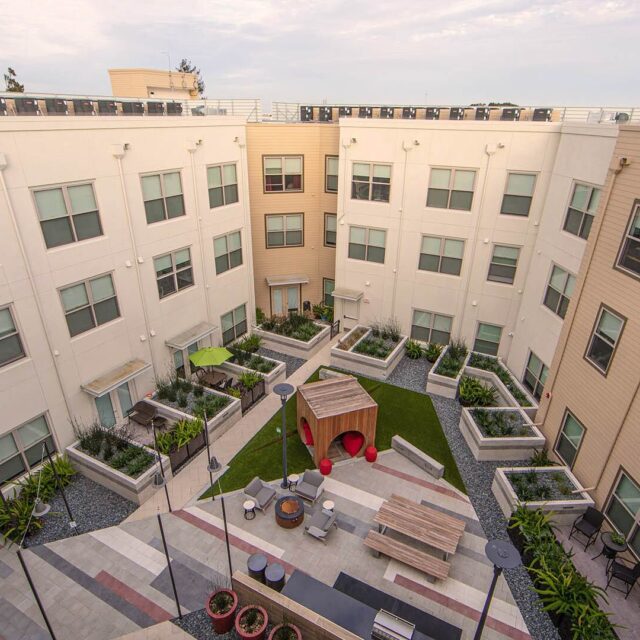 Aperture community courtyard view 2
