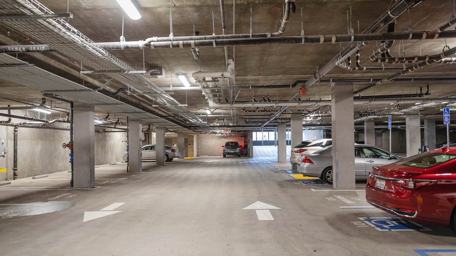 Aperture amenities parking garage