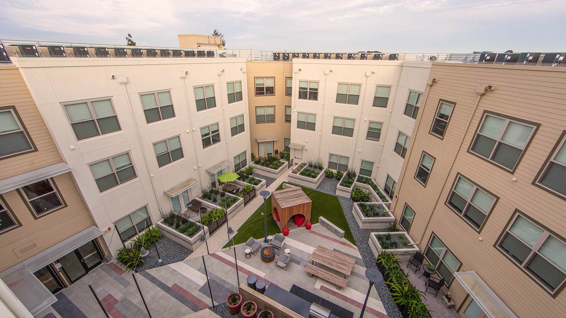 Aperture community courtyard view 2