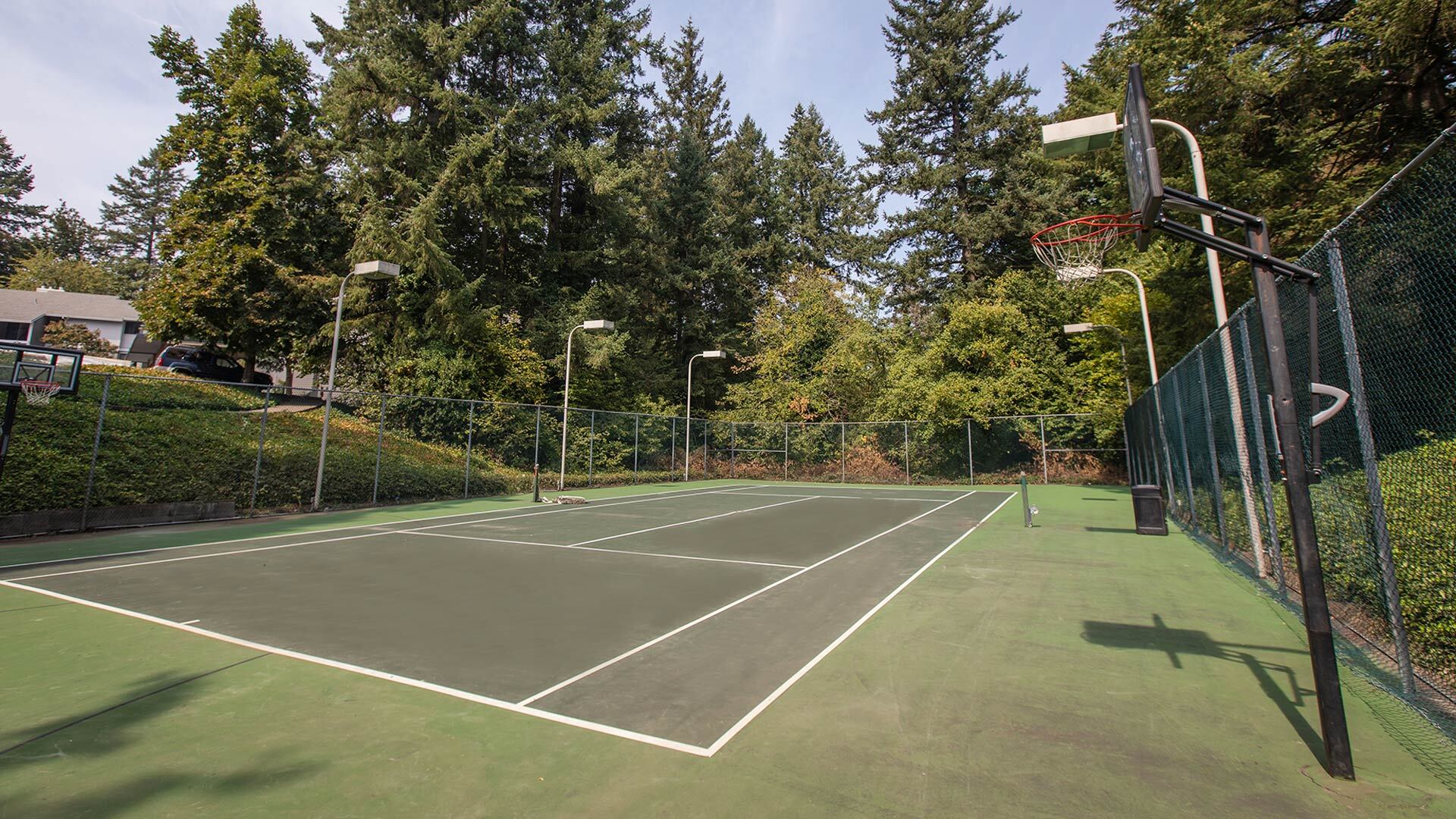 Barclay tennis court view 1