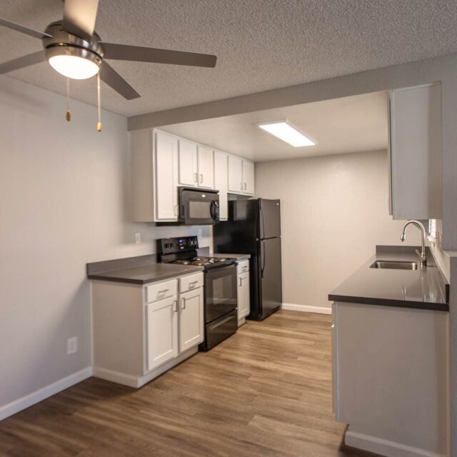 Barham woodland kitchen view 1