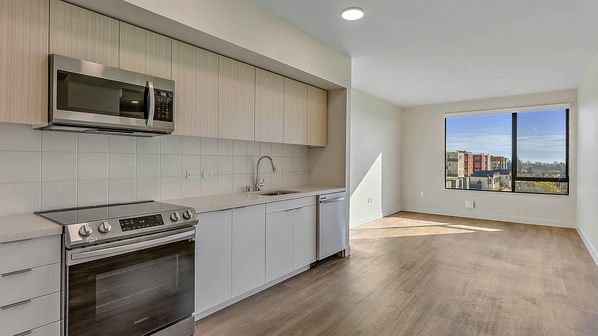 Blake apartments b4 floorplan kitchen view 1