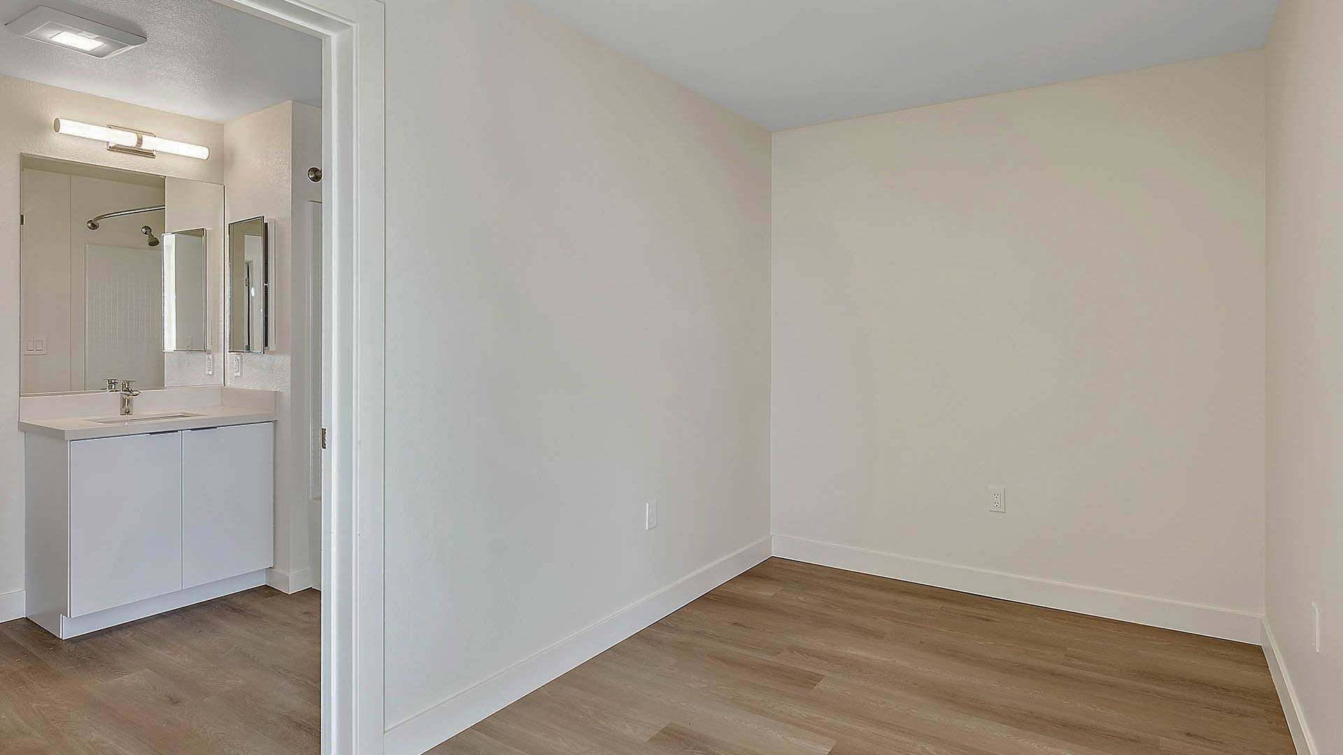 Blake apartments b7 floorplan bedroom view 1