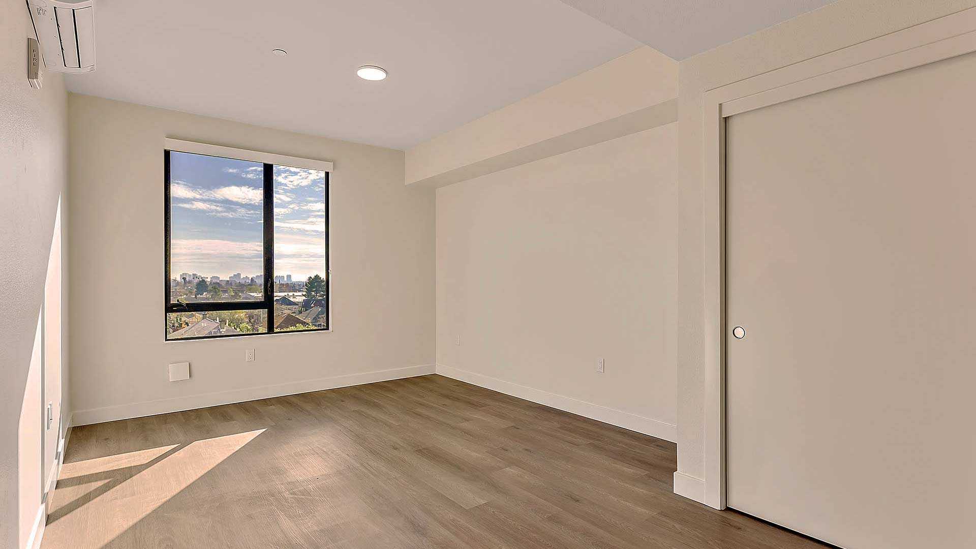 Blake apartments c7 floorplan bedroom view 2