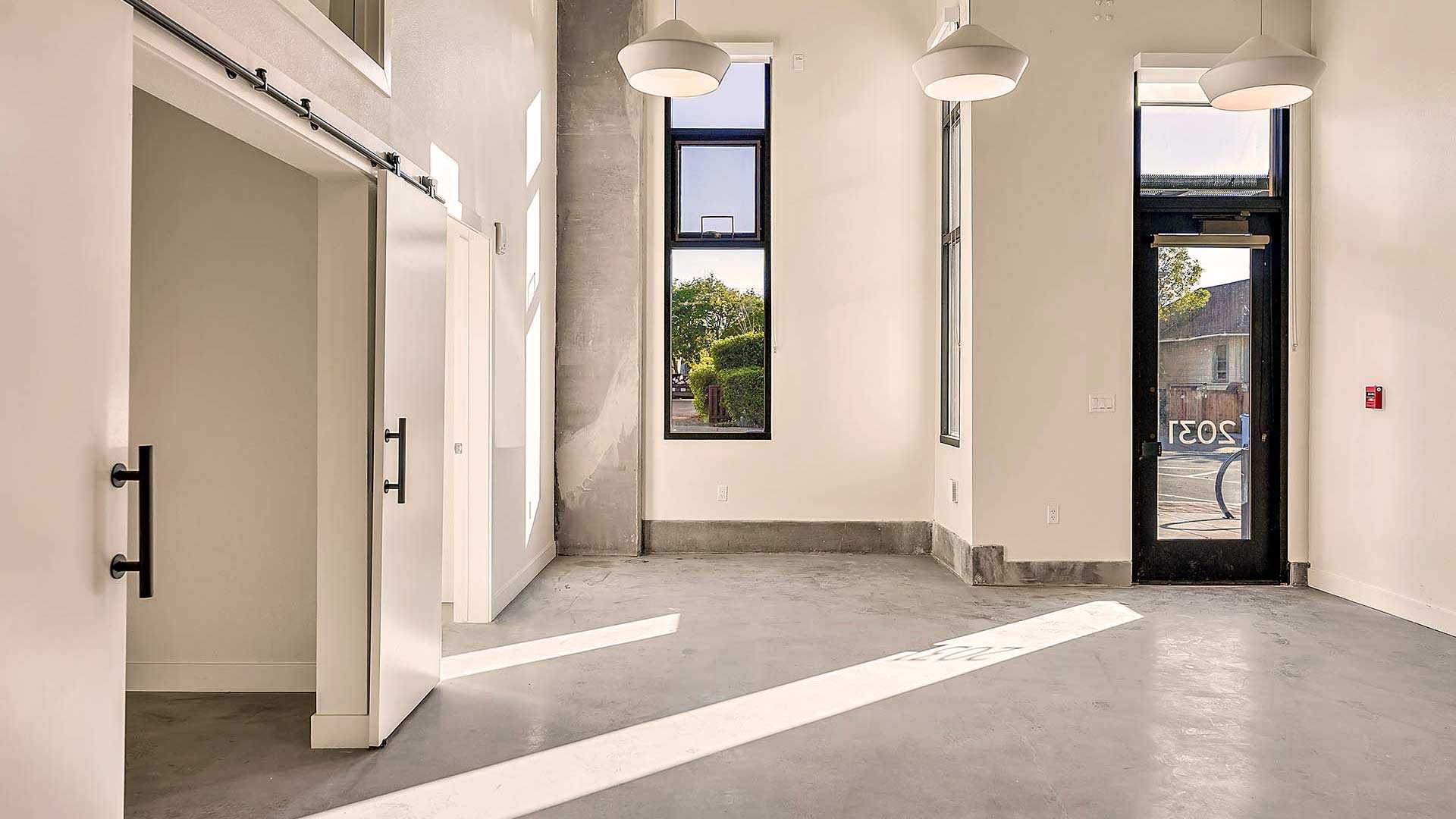 Blake apartments lw2 floorplan live work space entry view 1
