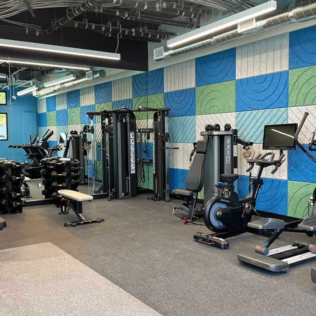 Blake apartments gym view1