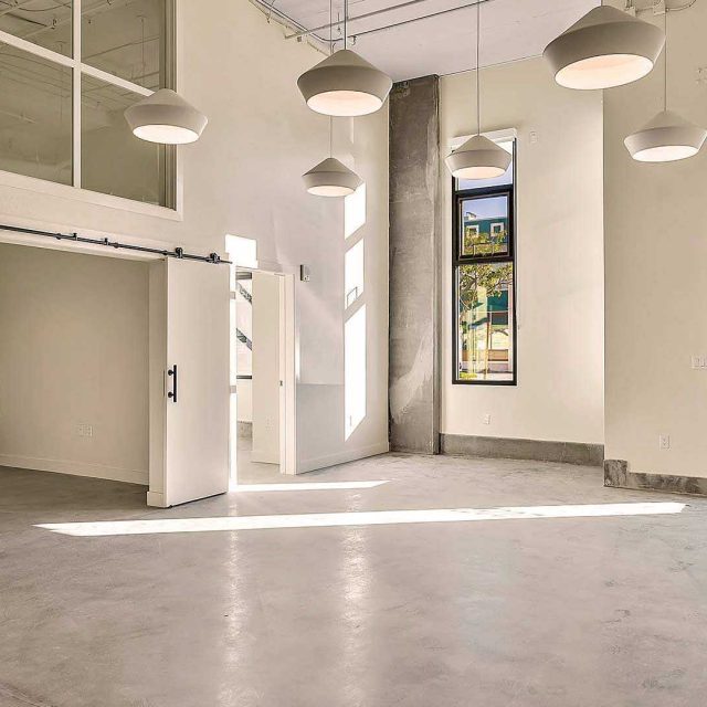 Blake apartments lw2 floorplan live work space entry view 2