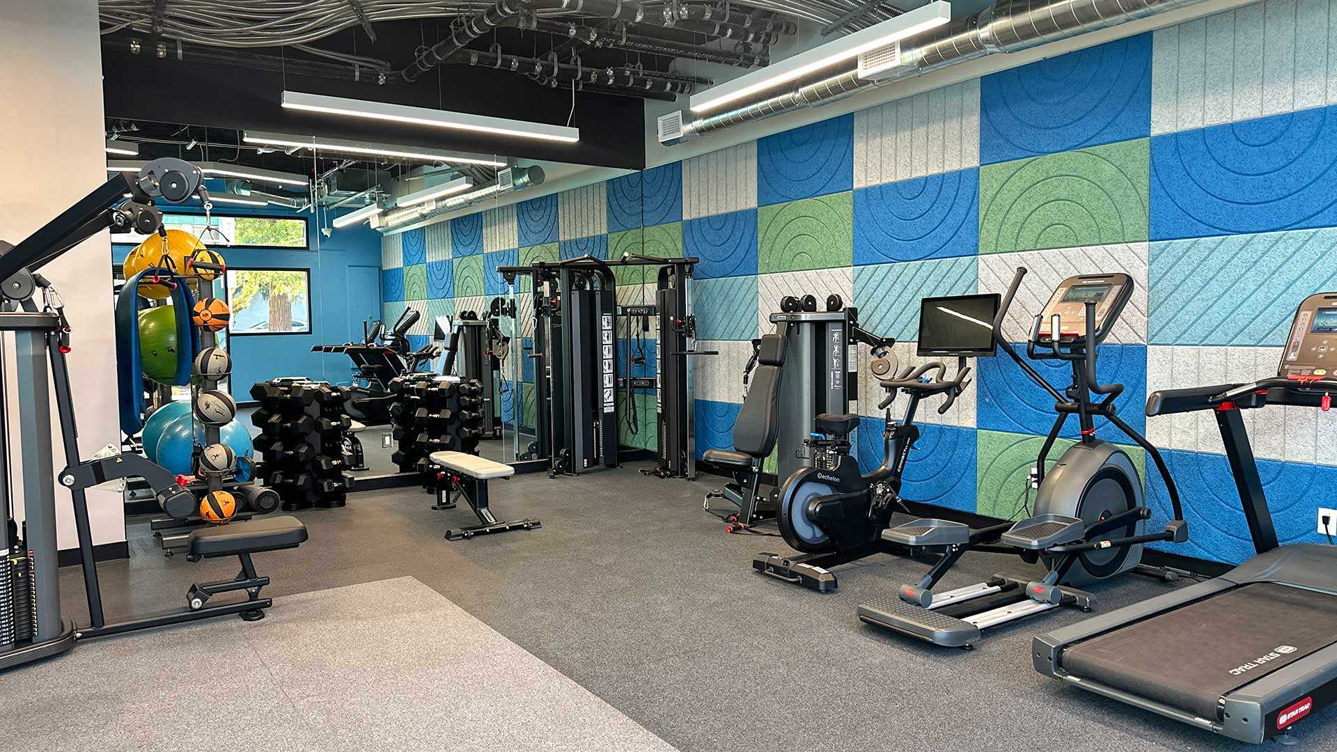 Blake apartments gym view1