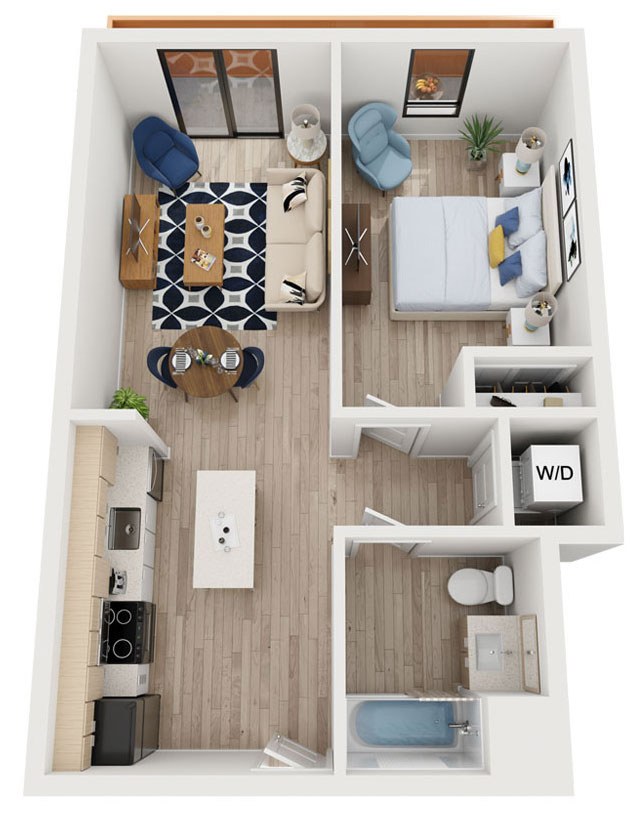 Plan Image: B8 - One Bedroom