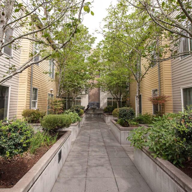 Broadway courtyard long view