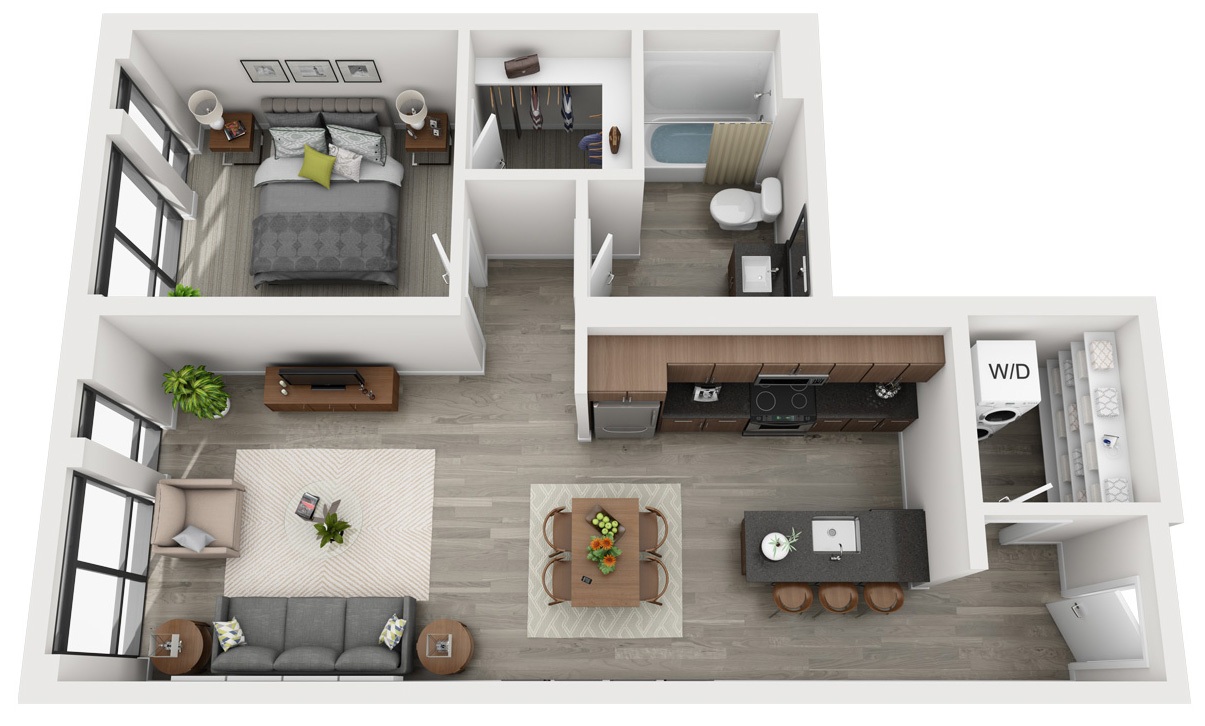 Plan Image: B1 - One Bedroom