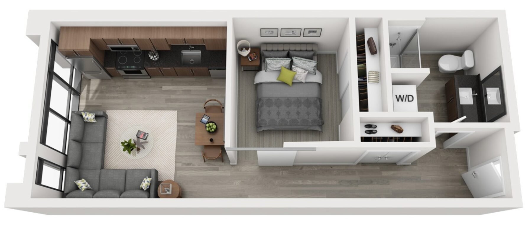 Plan Image: A2 - One Bedroom Open