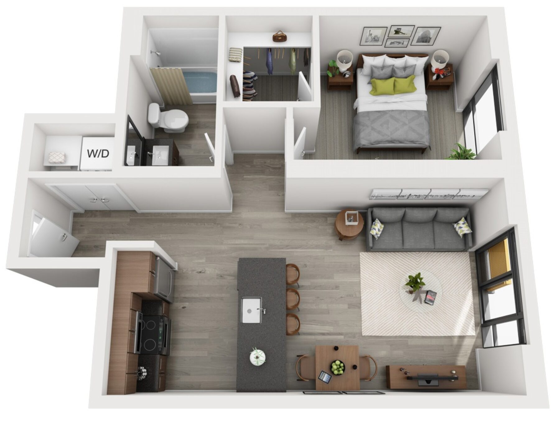 Plan Image: B2 - One Bedroom