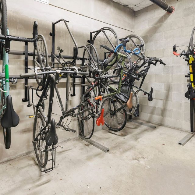 Collins on pine bike storage