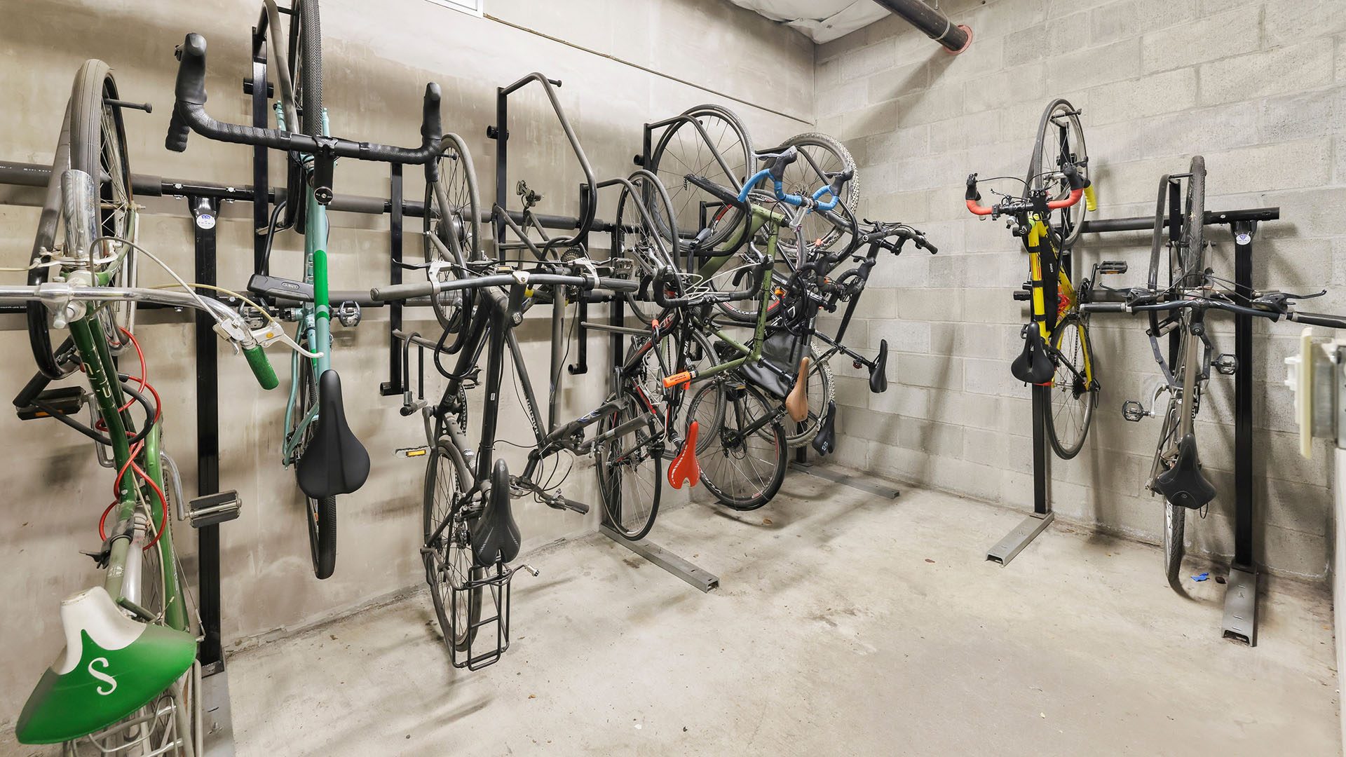 Collins on pine bike storage