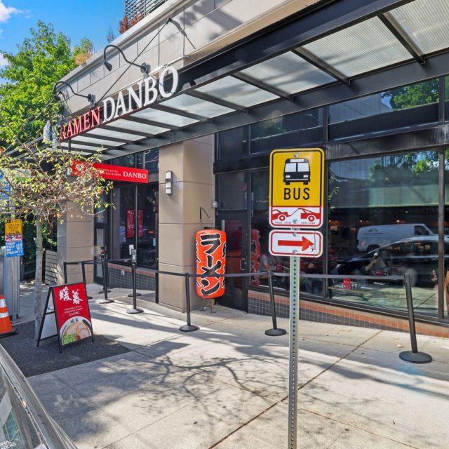 Collins on Pine Storefront Ramen Danbo Bus Sign 20