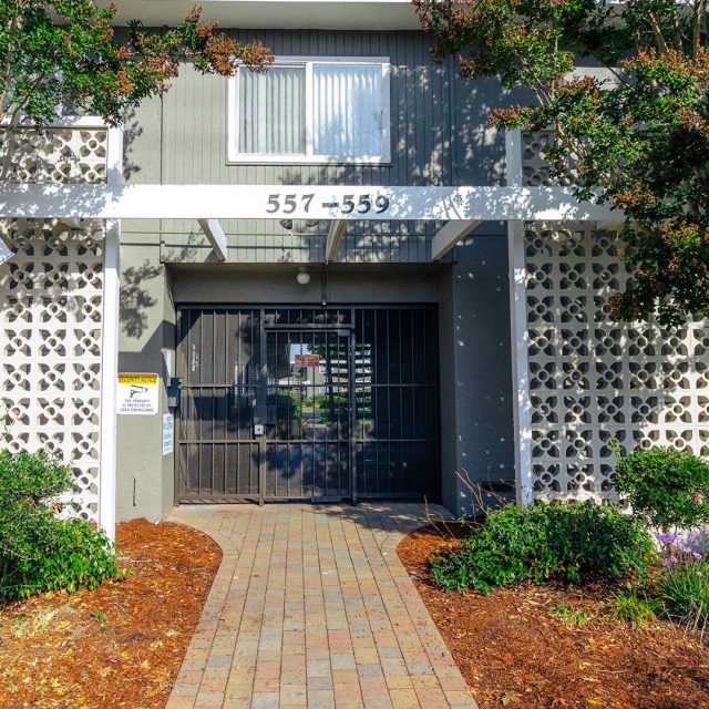 Garden court gated entrance