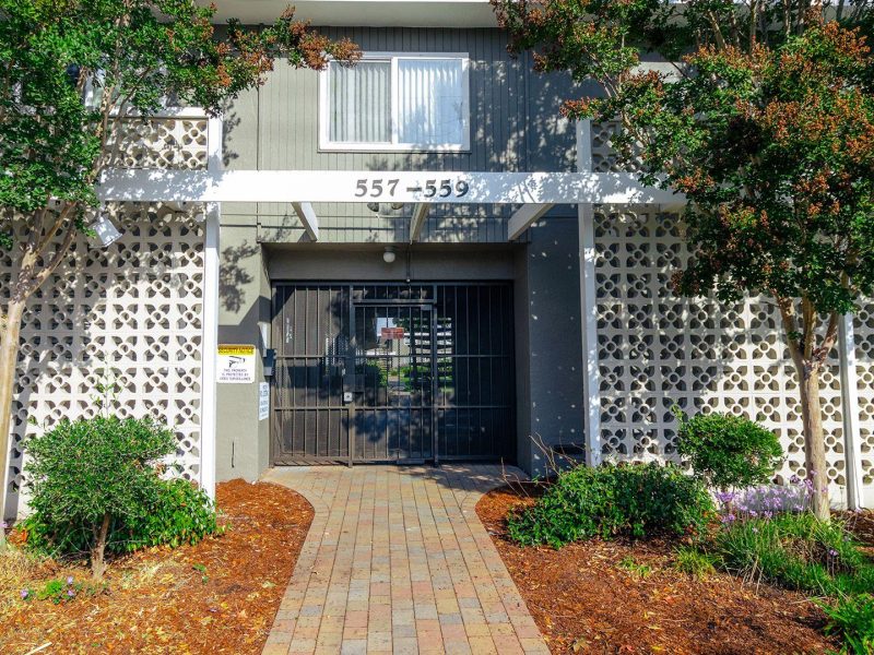 Garden court gated entrance
