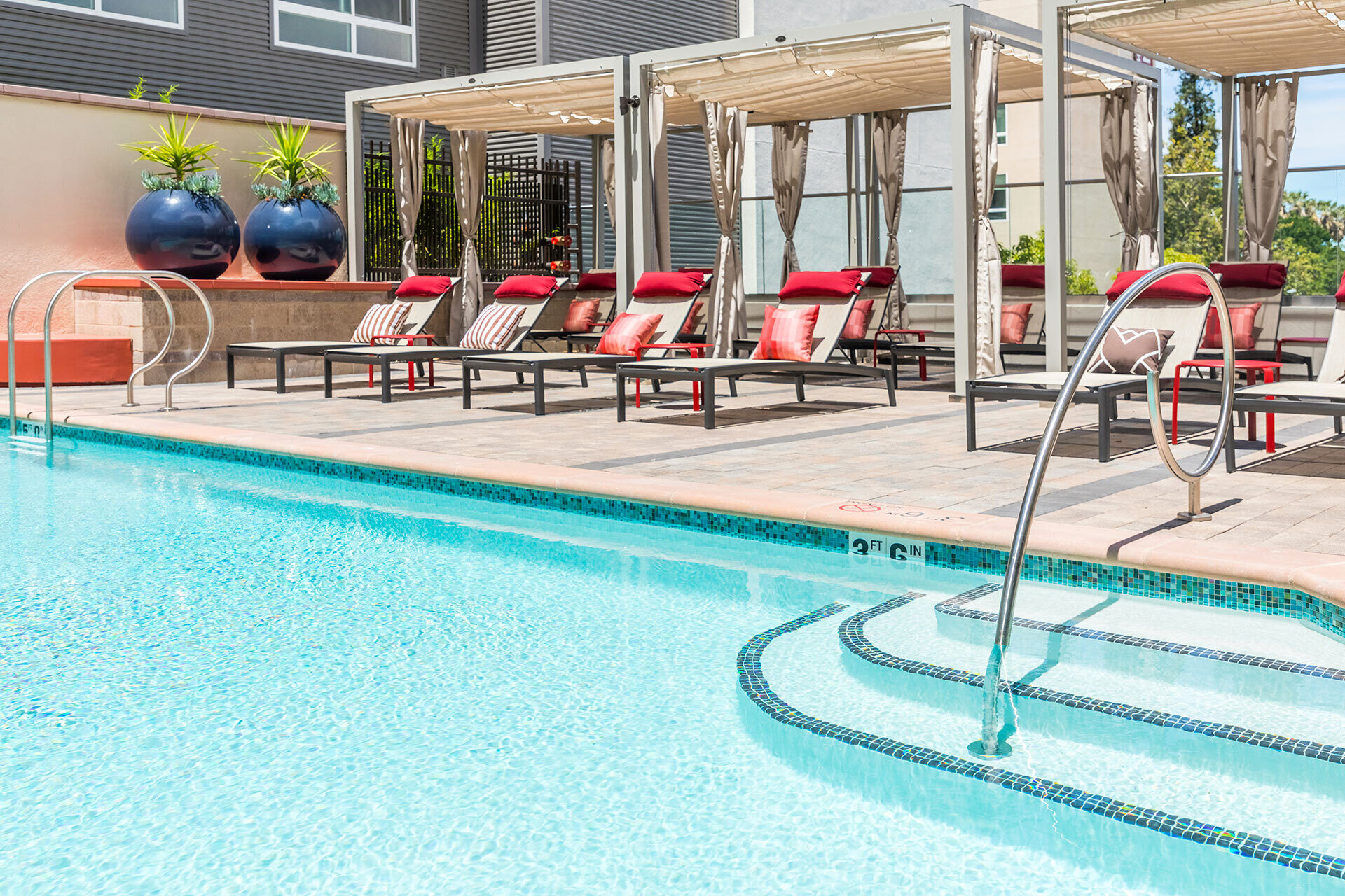 The james pool cabana