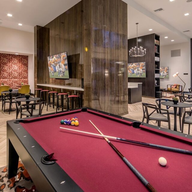 The james amenities clubroom view 2