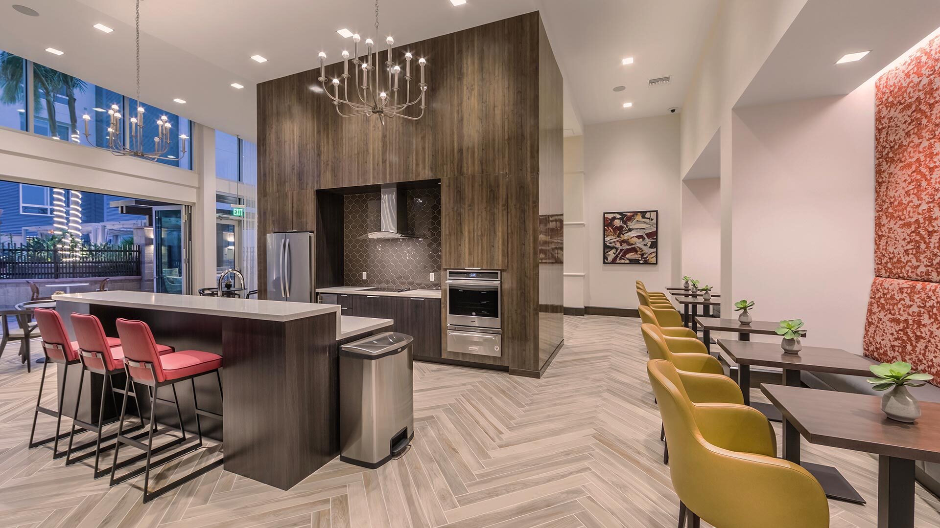 The james amenities clubroom view 1