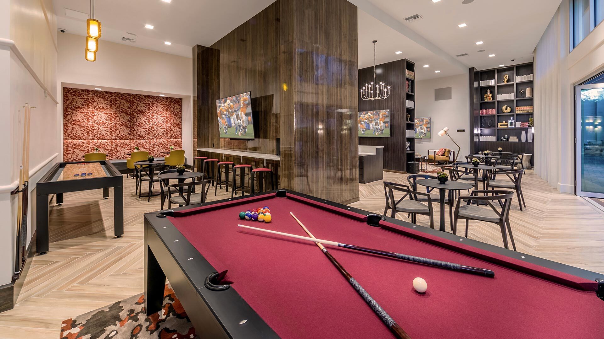 The james amenities clubroom view 2