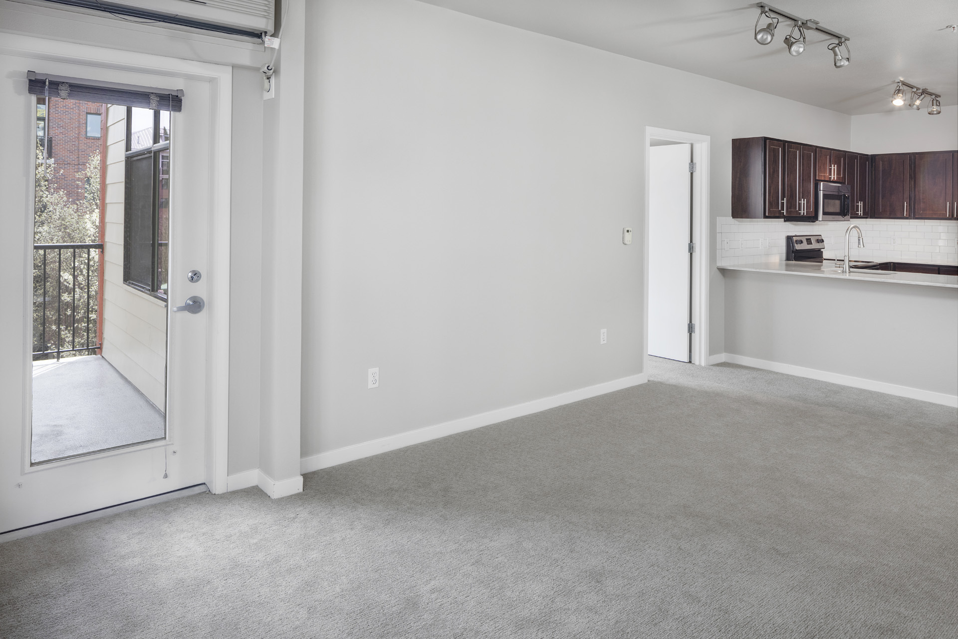 Kearney portland living kitchen patio door vacant
