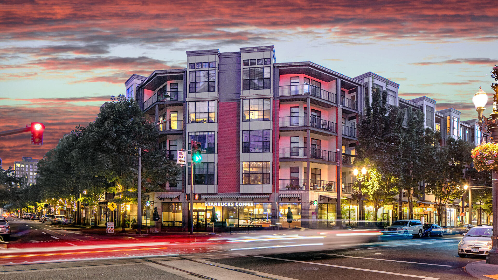 0424 kearney plaza exterior evening street view 2