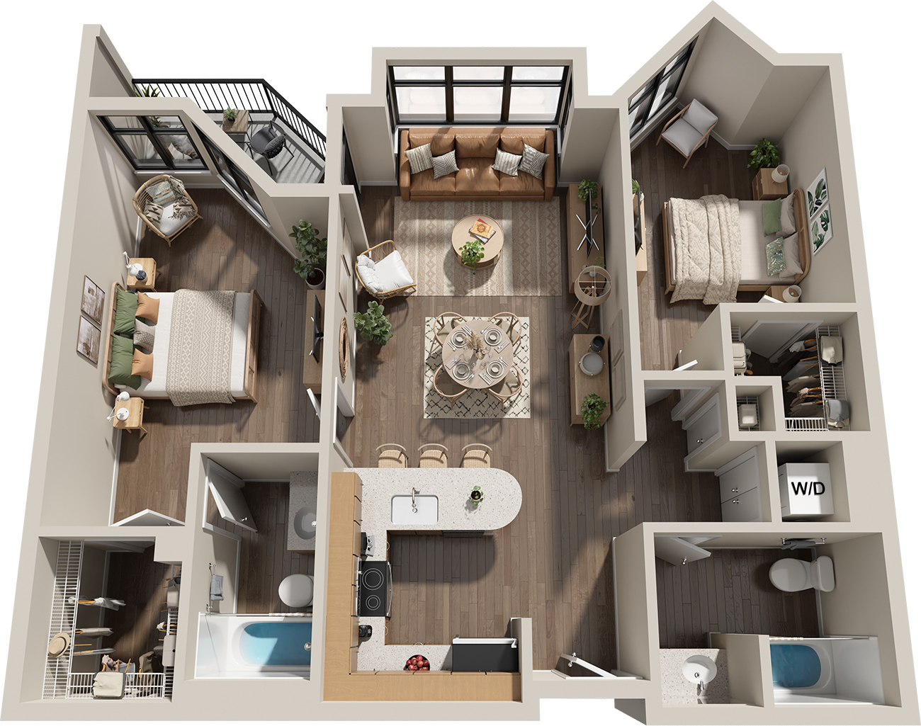 Plan Image: 2 Bedroom D