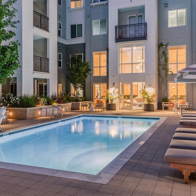 The lark san mateo evening pool 2