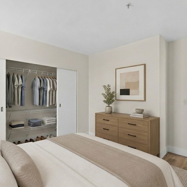 Link bellevue 1x1b bedroom view2 furnished
