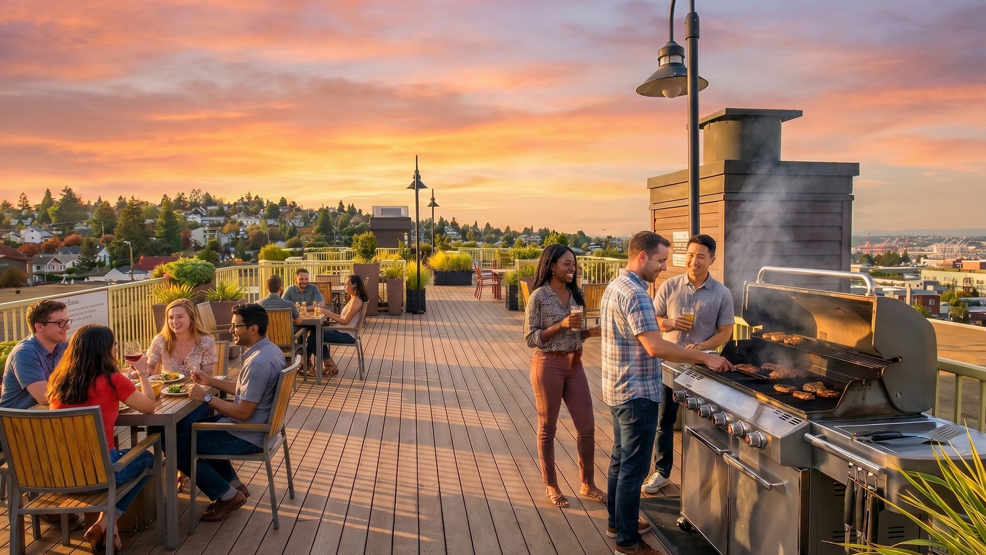 Link bellevue rooftop friends