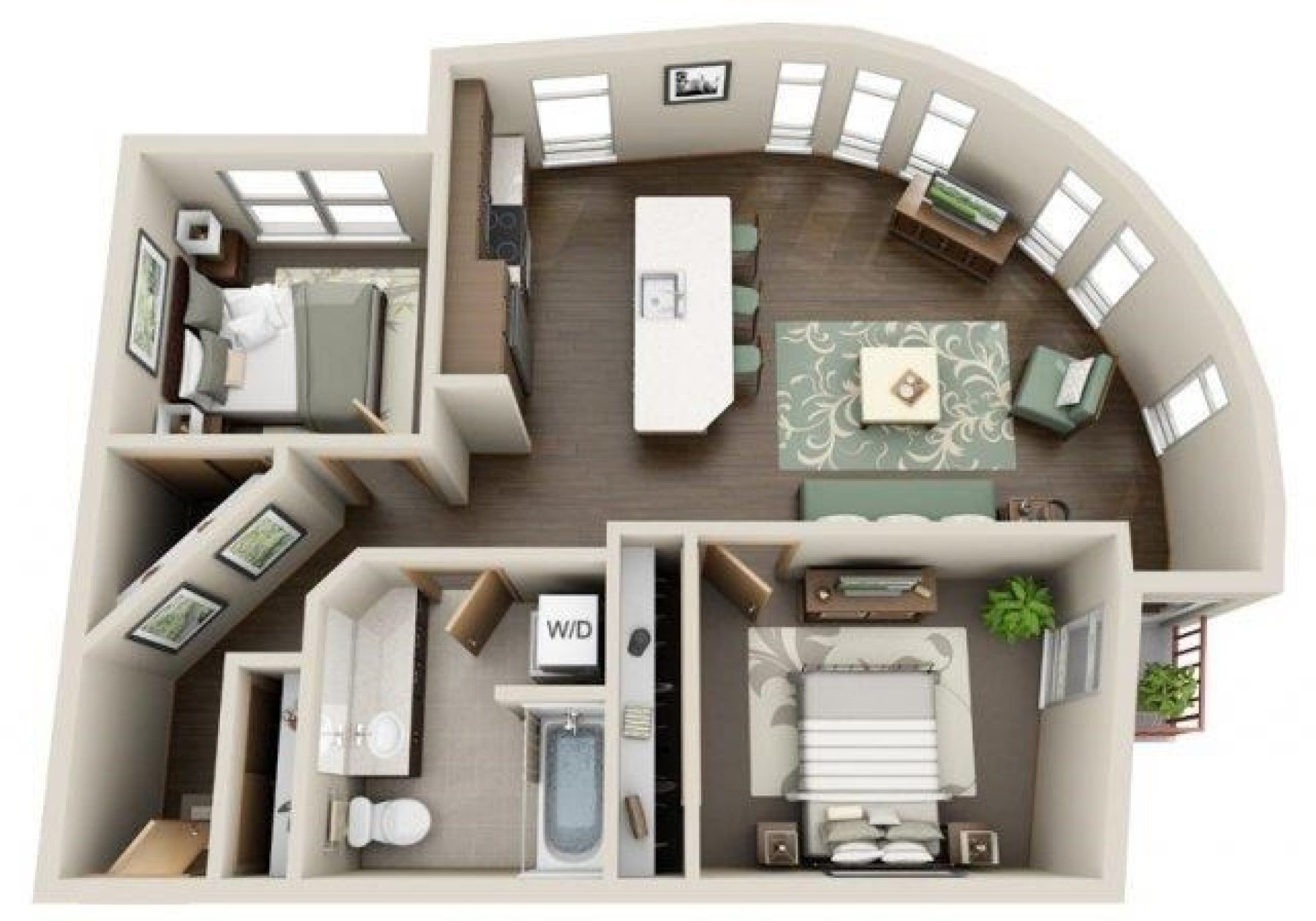 Plan Image: 2x2 A