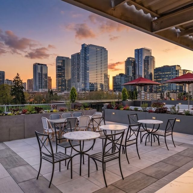 The margot bellevue rooftop sunset3