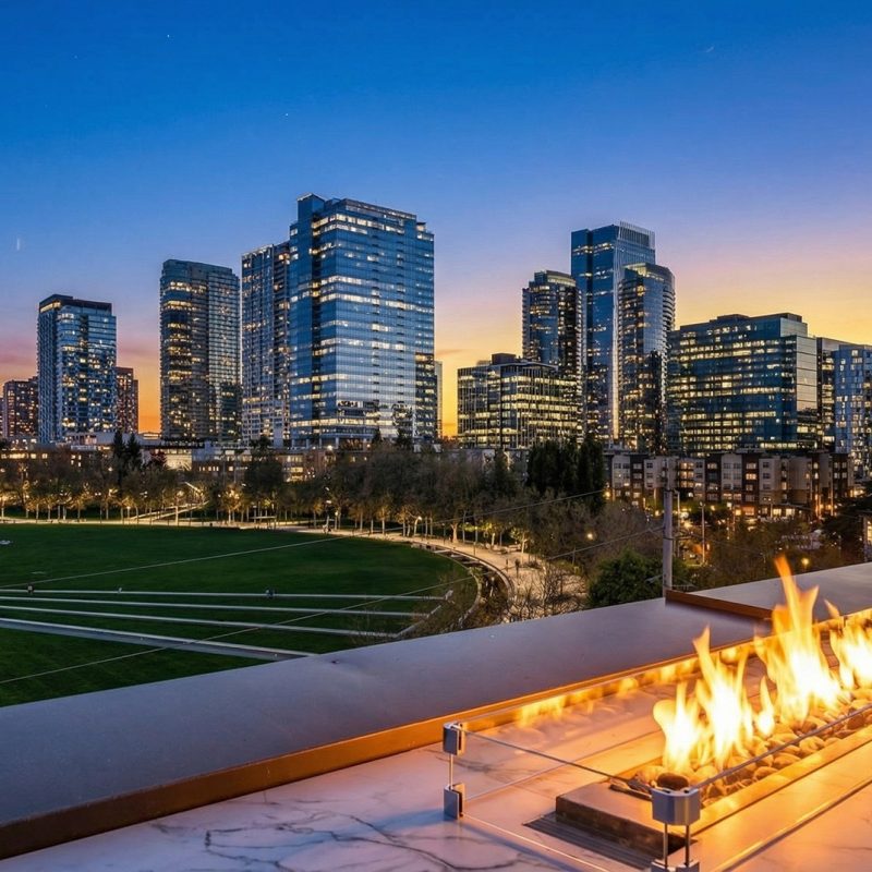 The margot bellevue rooftop twilight
