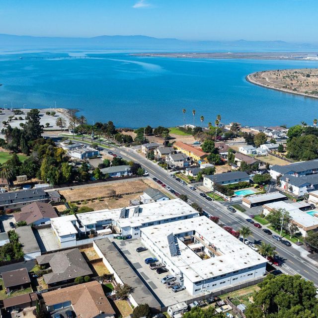 Marina haven aerial bay marina view