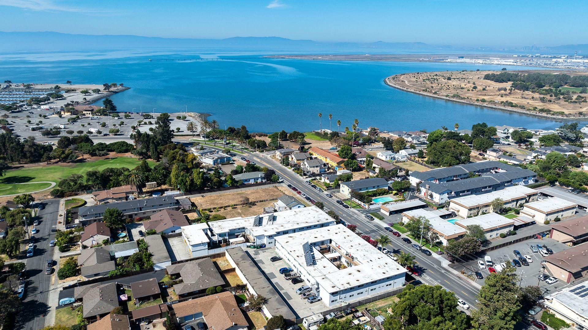 Marina haven aerial bay marina view